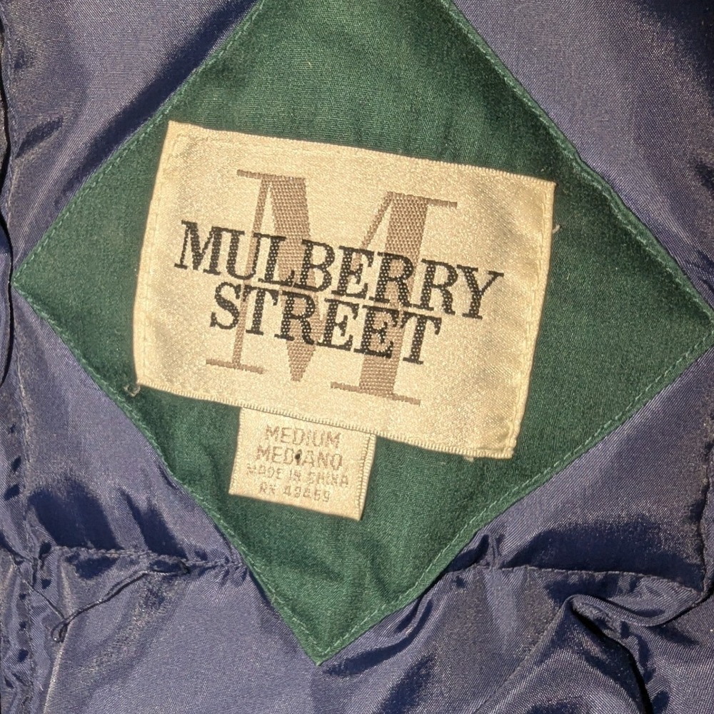 Vintage Mulberry Street Green Down Puffer Long Winter Coat Jacket Women's M - Picture 9 of 15